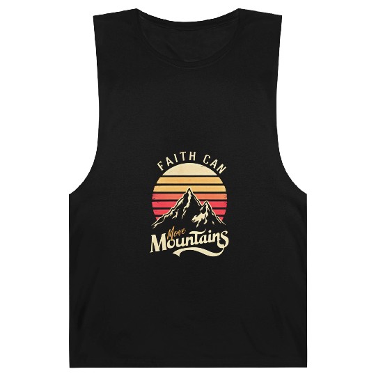 Faith can move mountains, retro sunset design Barnard Tanks