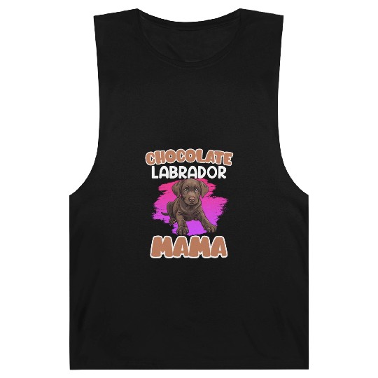 Labrador Retriever CHOCOLATE LAB MOM Labrador Barnard Tanks