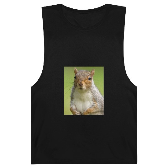 Squirrel Photo Chipmunk Animal Lover Wildlife Pun Barnard Tanks