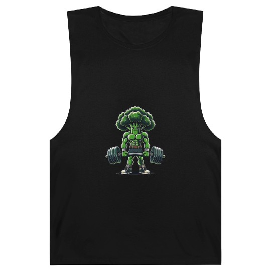 Broccoli Workout Muscular Broccoli Lifting Weights Barnard Tanks