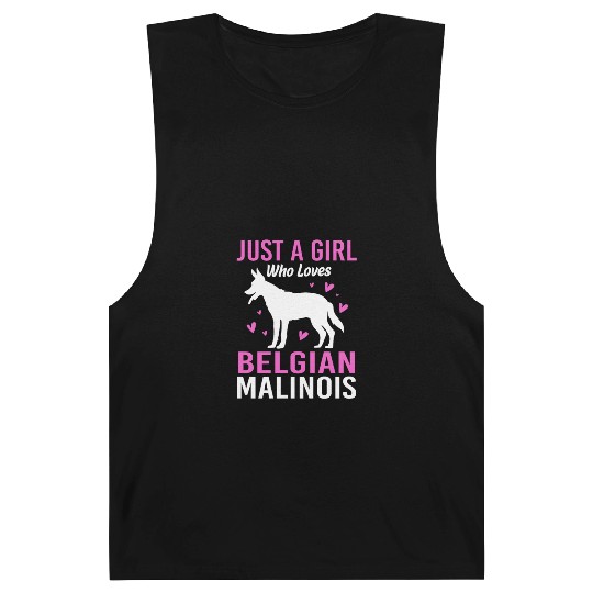 Just A Girl Who Loves Belgian Malinois Barnard Tanks
