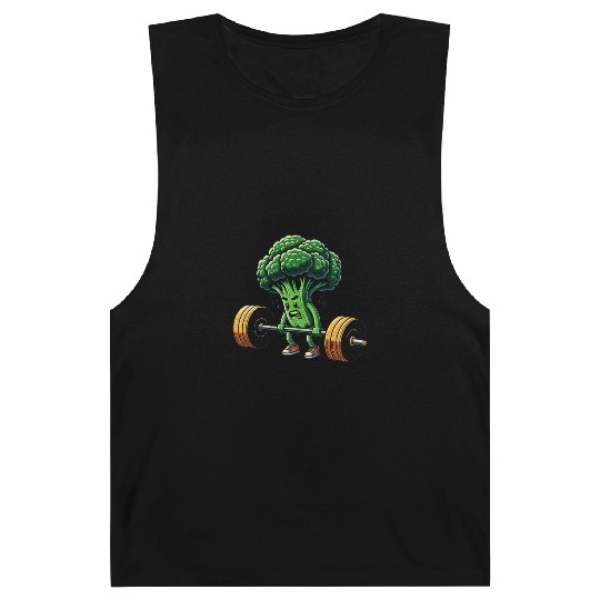 Deadlift Broccoli Gym Fitness Motivation Barnard Tanks