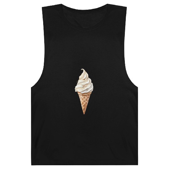 Swirled Vanilla Ice Cream Cone Delight Barnard Tanks