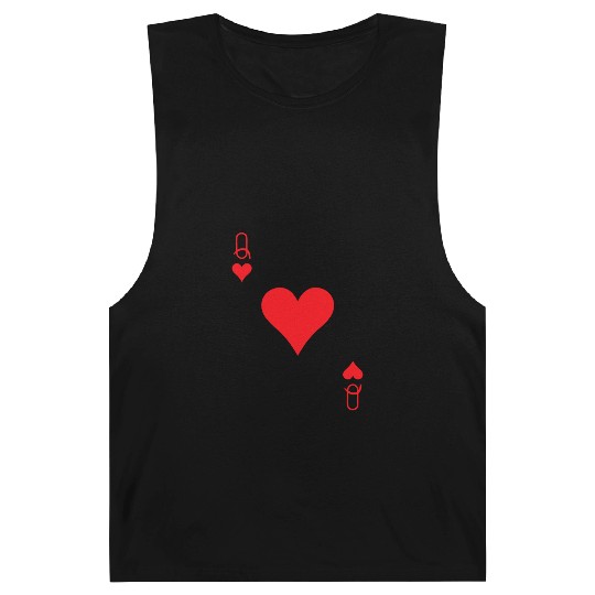 Queen of Hearts Cards Valentine Matching Couple Hi Barnard Tanks