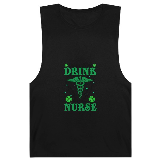 Safety First Drink With A Nurse St Patrick's Day Barnard Tanks