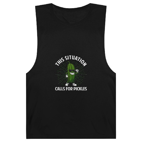 Pickle Design Cucumber Dill Pickle Lover Barnard Tanks