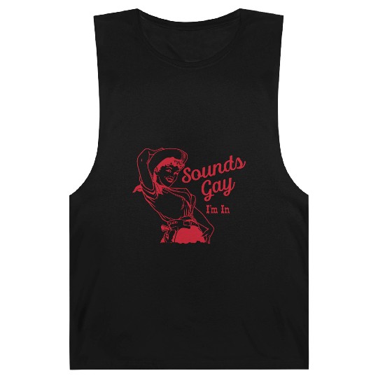 Sounds Gay I'm In – Vintage Lesbian Cowgirl Howdy Barnard Tanks