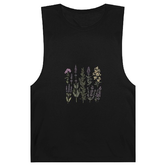 Spring Flower Girl Floral Lavender Flowers Summer Barnard Tanks