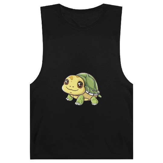 Adorable Smiling Turtle Character Barnard Tanks