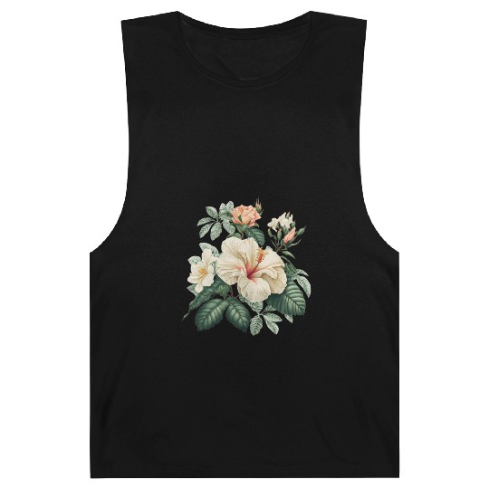 Watercolor Tropical Flowers Clipart, Tropical Barnard Tanks