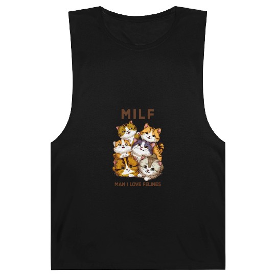 Milf Cats 'Man I Love Felines Barnard Tanks