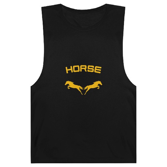 Horses Double Horse Riding Horsepower Lover T Barnard Tanks