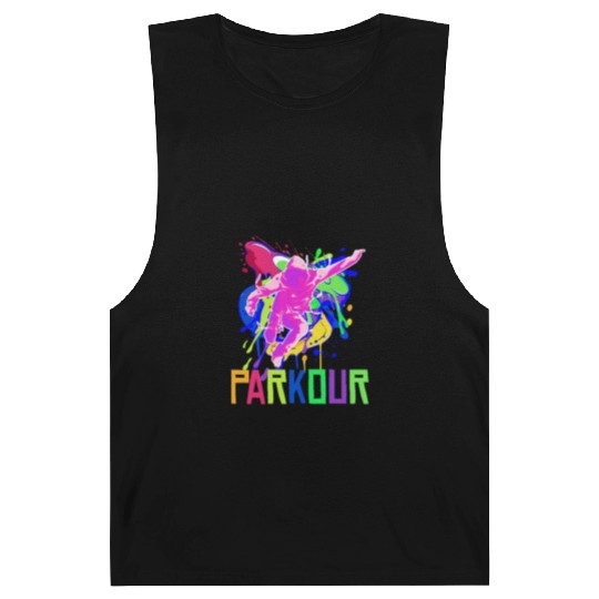 Parkour, Freerunning, Street Workout Acrobatic Barnard Tanks