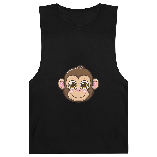 Adorable Monkey Face With Big Eyes Barnard Tanks