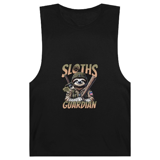 Sloth Funny Military Animal Design Barnard Tanks