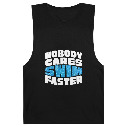 Water Texture Nobody Cares Swim Faster Summer Barnard Tanks