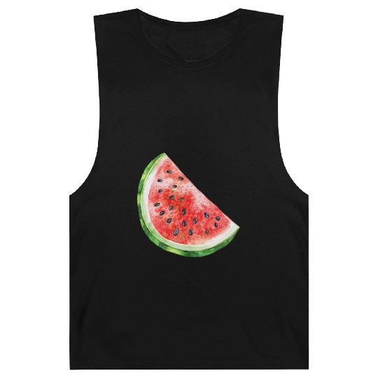 Watermelon Clipart - Fresh Summer Fruit Designs, Barnard Tanks