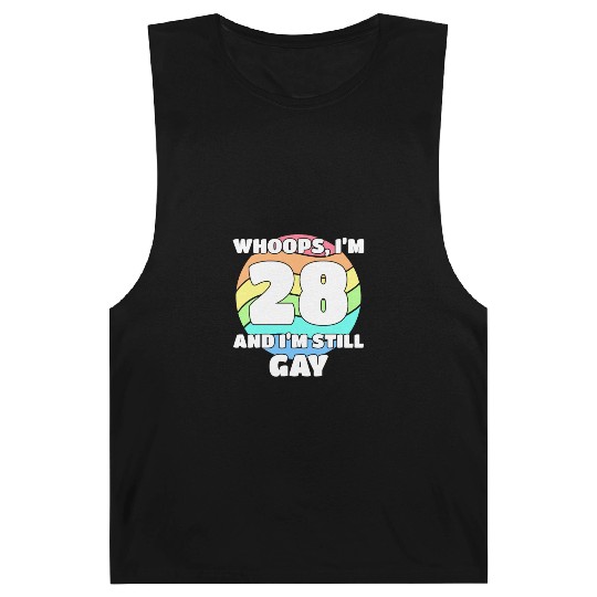 Funny Gay Pride - 28th Birthday 28 BDay Lesbian Barnard Tanks
