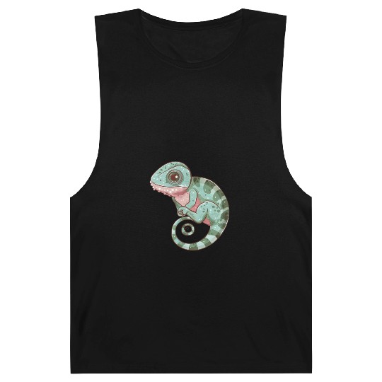 Charming Chameleon Curled Tail Imagery Barnard Tanks
