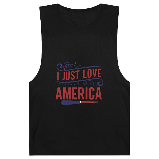 I Just Love America Barnard Tanks
