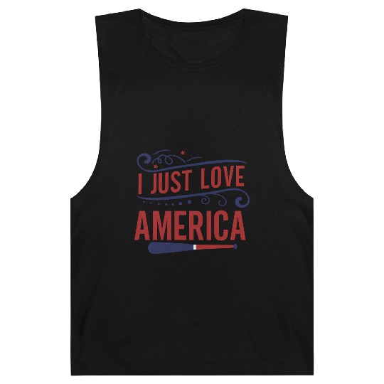 I Just Love America Barnard Tanks