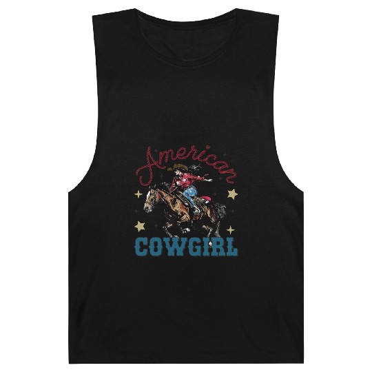 Rustic Ameircan Cowgirl Barnard Tanks