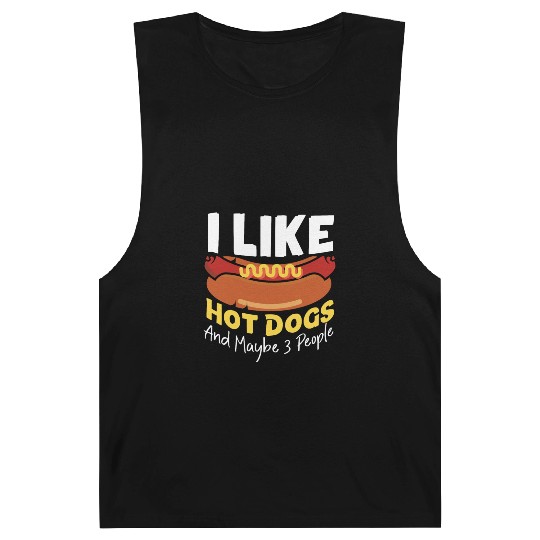 Hot Dog Adult I Like Hot Dogs And Barnard Tanks