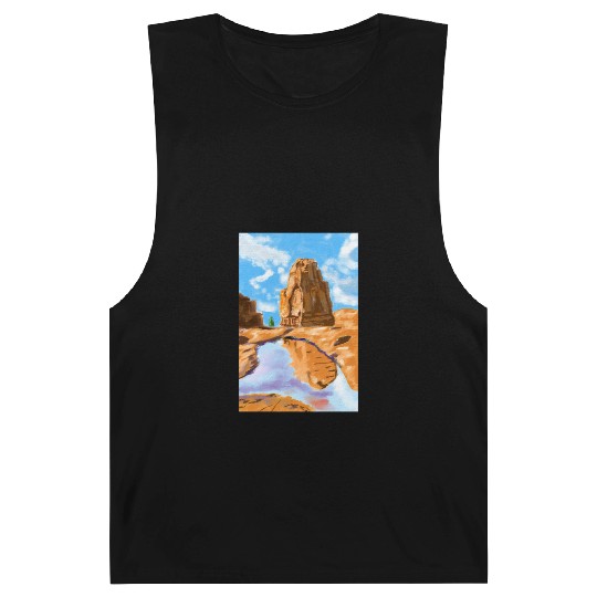 Grand Canyon Loose Oil Landscape Painting Barnard Tanks