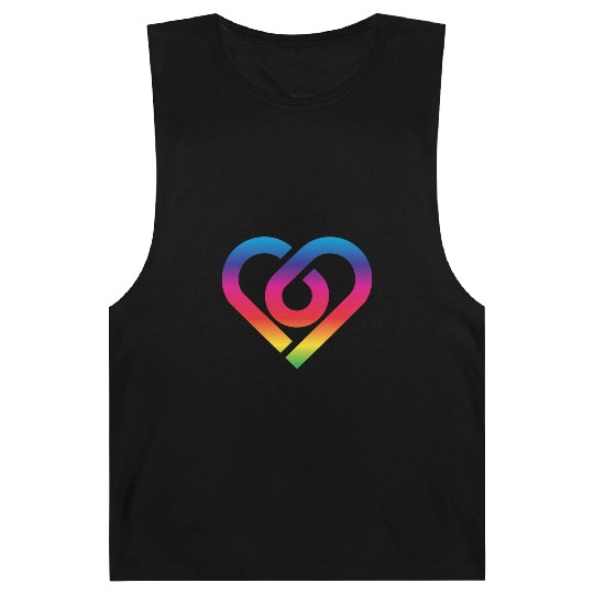 Rainbow Heart Homosexuality LGBT Love Barnard Tanks