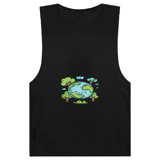 Planet Over Profit Earth Day Barnard Tanks