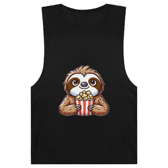 Funny sloth popcorn cinema movie Barnard Tanks