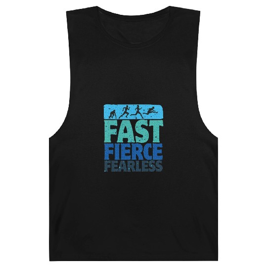 Fast Fierce Fearless Track And Field Lover Hurdles Barnard Tanks
