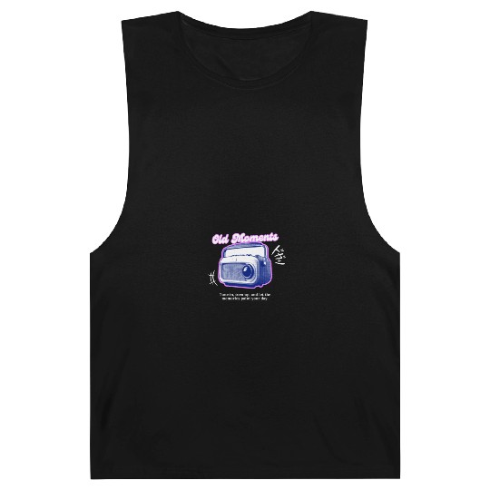 Lilac Black Halftone Radio Portrait Barnard Tanks