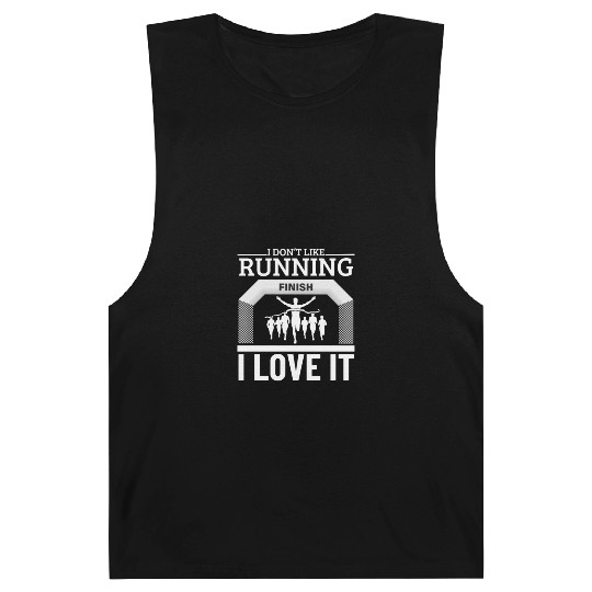 I Love Running Funny Marathon Barnard Tanks