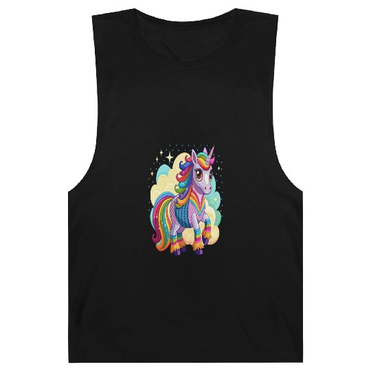 Crochet Rainbow Unicorn Barnard Tanks