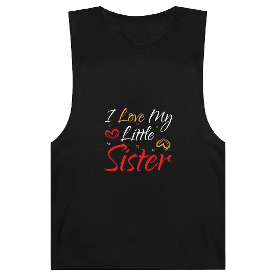 I Love My Little Sister Barnard Tanks