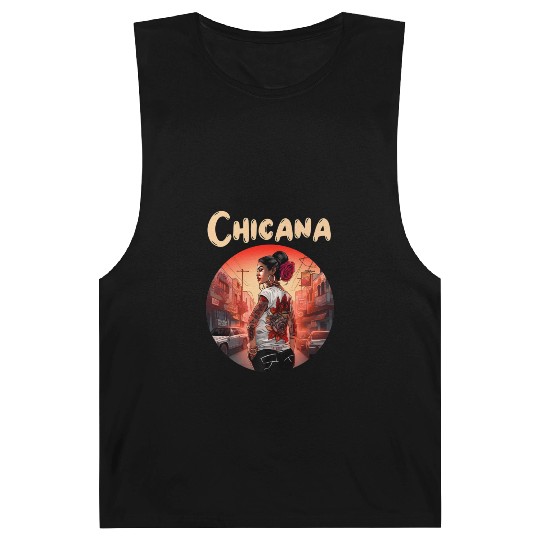 Chicana Lowrider Clothes Mexican American Barnard Tanks