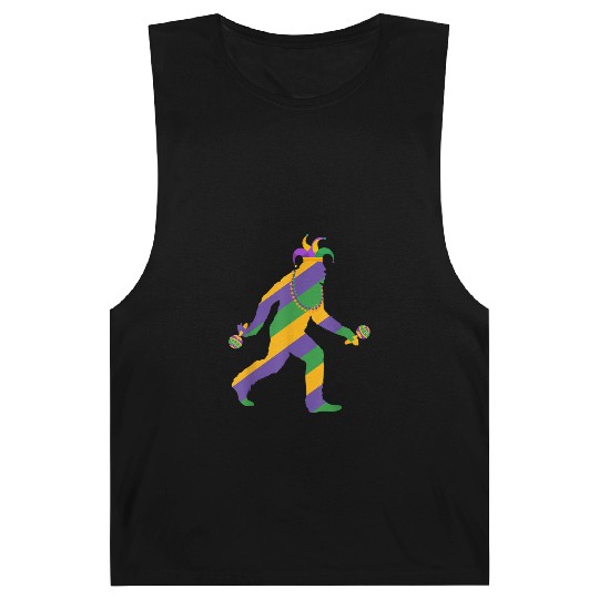 mardi gras bigfoot sasquatch men Barnard Tanks