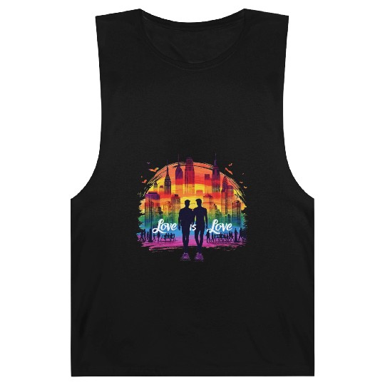 Love is Love: Celebrate Pride and Diversity Barnard Tanks