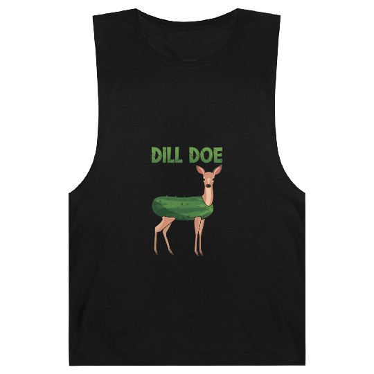 Dill Doe Funny Deer Pickle Pun Humor Barnard Tanks