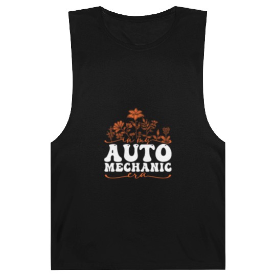 In My Auto Mechanic Era Floral Art Barnard Tanks