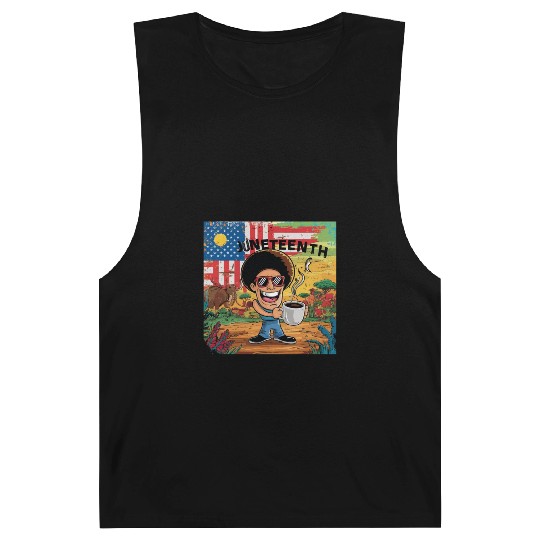 Juneteenth 4Th July Celebrate Fathers Day Coffee Barnard Tanks