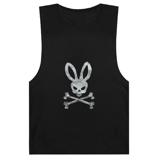 Funny Easter Bunny Crossbones Barnard Tanks