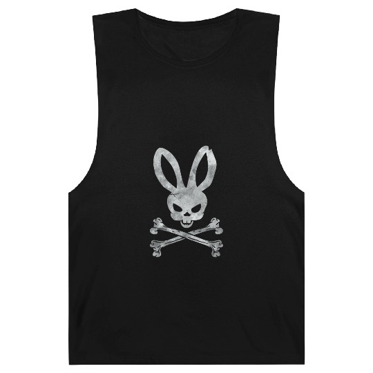Funny Easter Bunny Crossbones Barnard Tanks