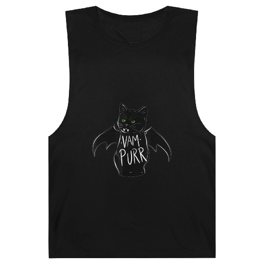 Vampurr Spooky funny black Barnard Tanks