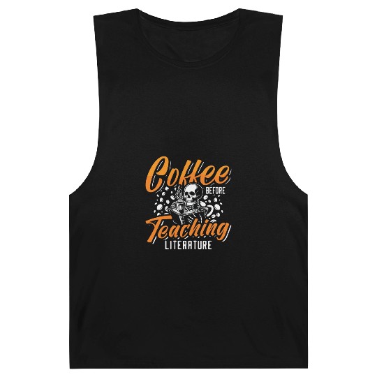Literature Teacher Coffee Bookworm Coffee Lover Barnard Tanks