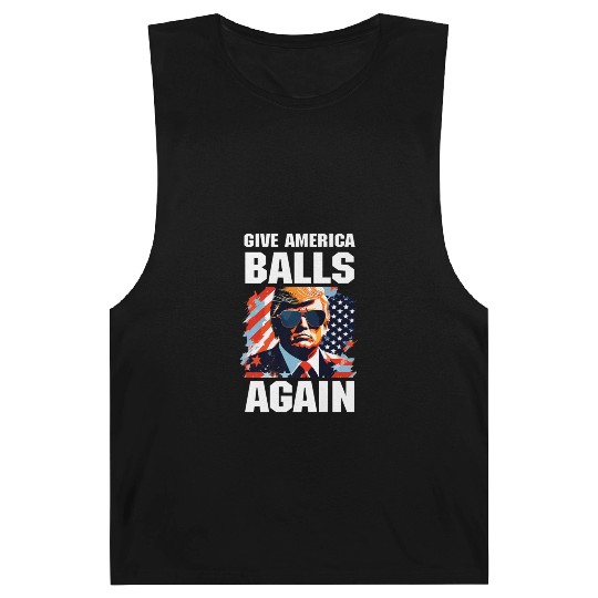 America Trump 2024 Patriotic Republican Barnard Tanks