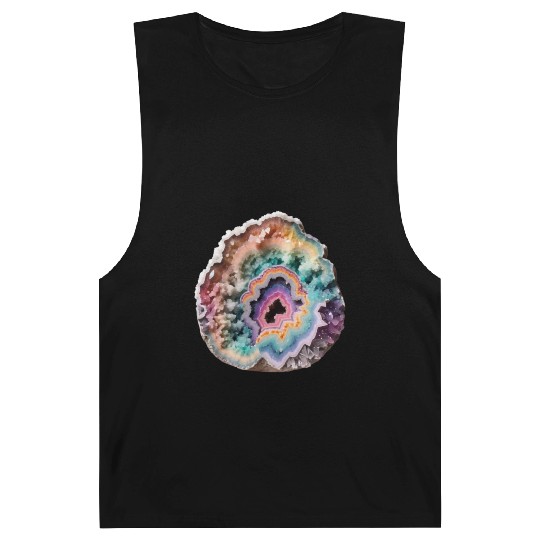 Fantasy Pastel Rainbow Geo Stone Crystal Barnard Tanks