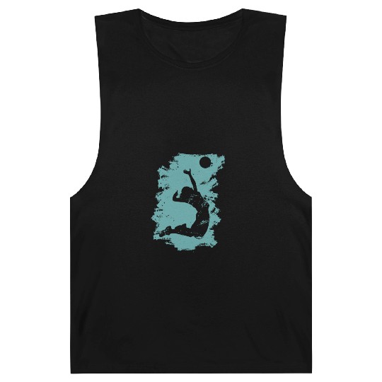 Volleyball Beach Grunge Vintage Barnard Tanks