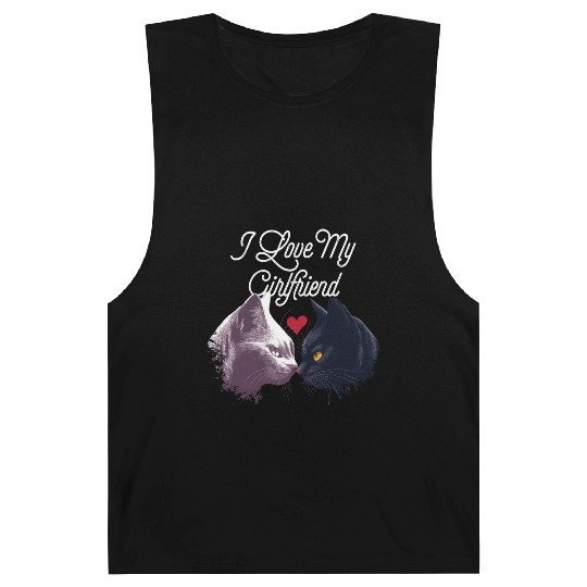 Love My Girlfriend Funny Valentines Day Humor Barnard Tanks